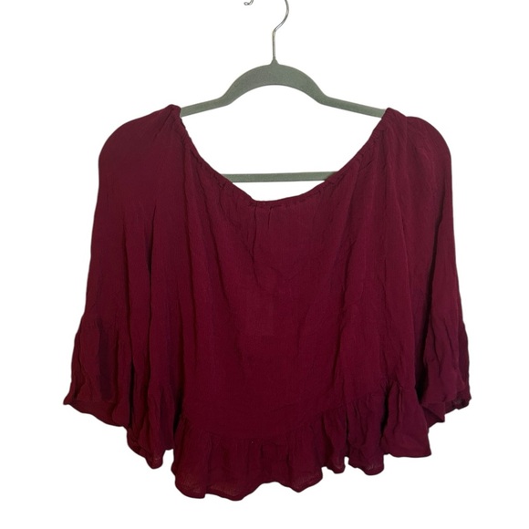 Nwt Highline Collective Red Off The Shoulder Ruffle Blouse - Picture 2 of 5